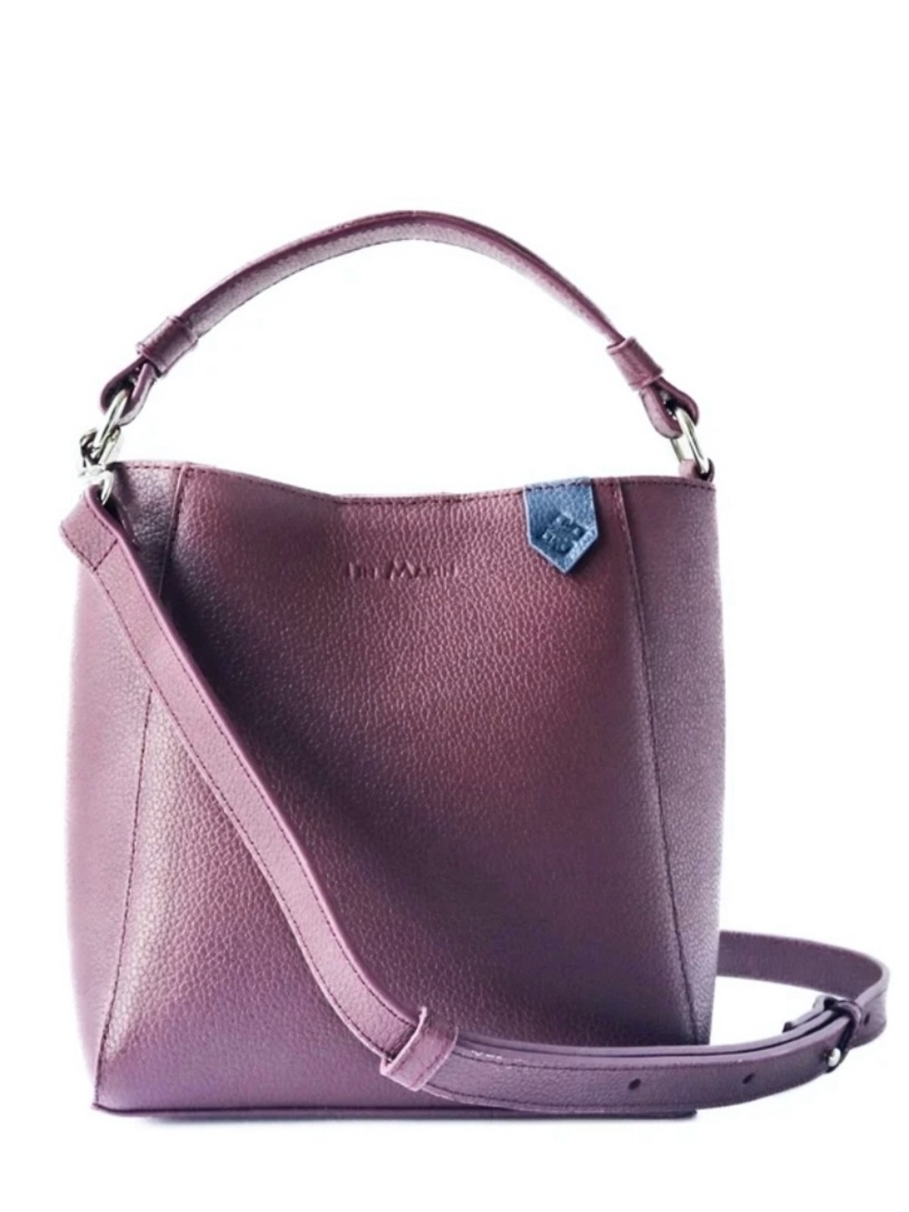 NWOT Tin Marin Yaya Leather Bucket Bag Burgundy